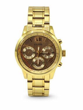 GUESS U0330L1 Women's Gold-Tone Multifunction Bracelet Watch